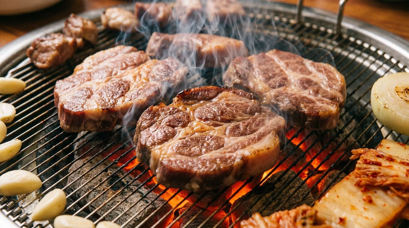 참숯 목살 구이 사진